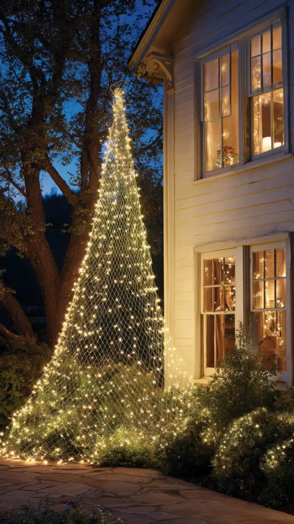 Easy Net Lights for Bushes, Hedges, and Garden Shrubs