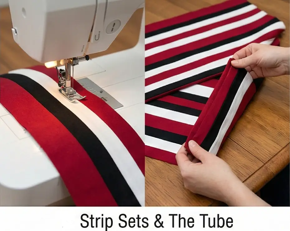 Elegant Red, Black, and White Quilted Bedspreads for Master Bedrooms