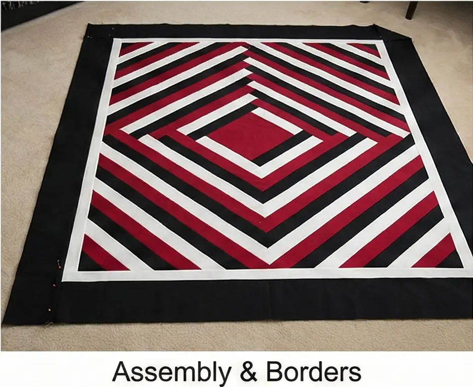 Elegant Red, Black, and White Quilted Bedspreads for Master Bedrooms