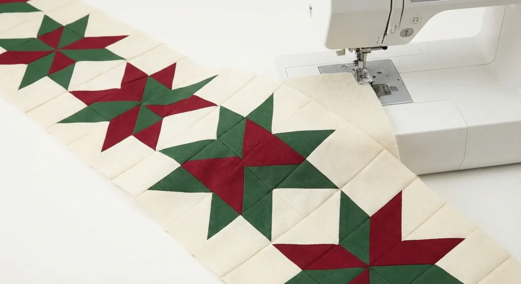 Festive Star Quilted Bed Runners for Quick Decor