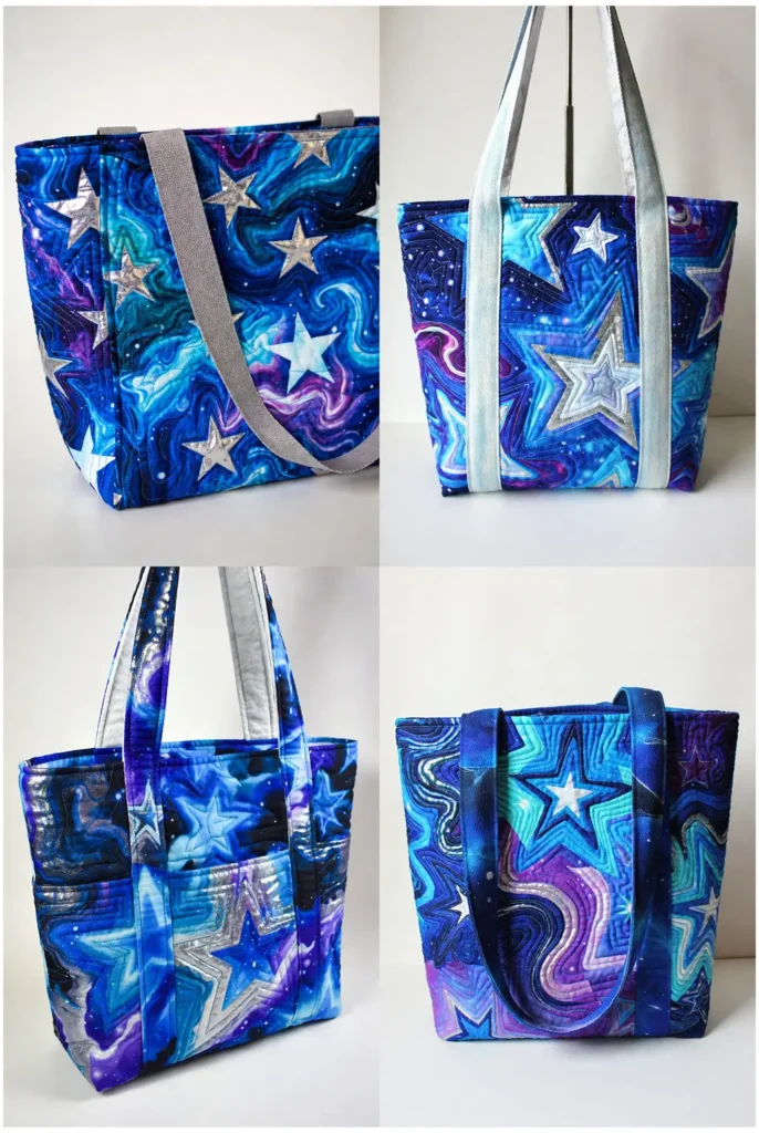 Free-Motion Art Quilted Tote Bag Inspiration