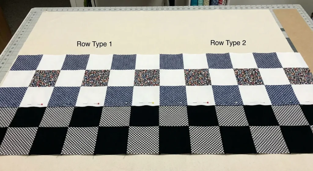 Gingham Black and White Picnic Quilt for Outdoor Use