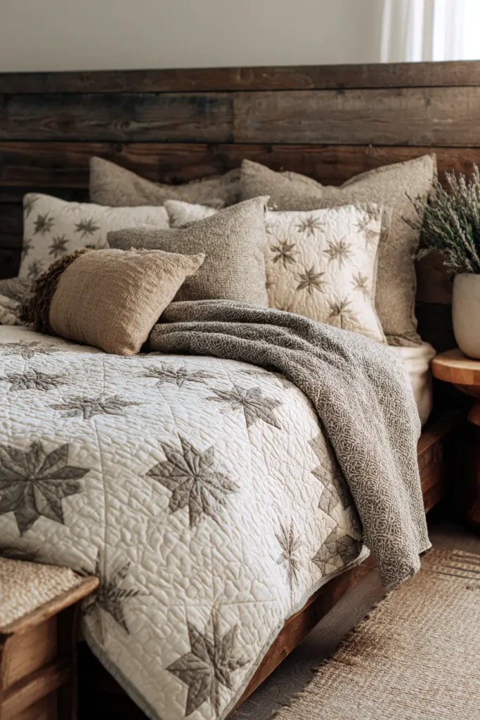 Hand-Stitched Farmhouse Quilts with Intricate - Heirloom Appeal