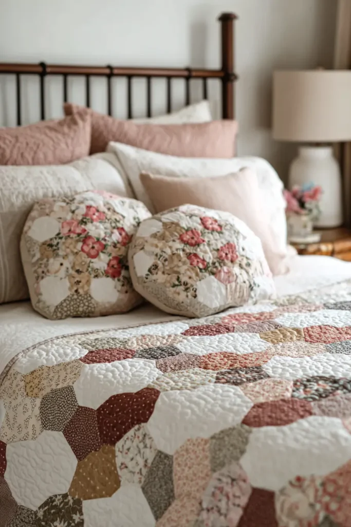 Hand-Stitched Farmhouse Quilts with Intricate - Heirloom Appeal