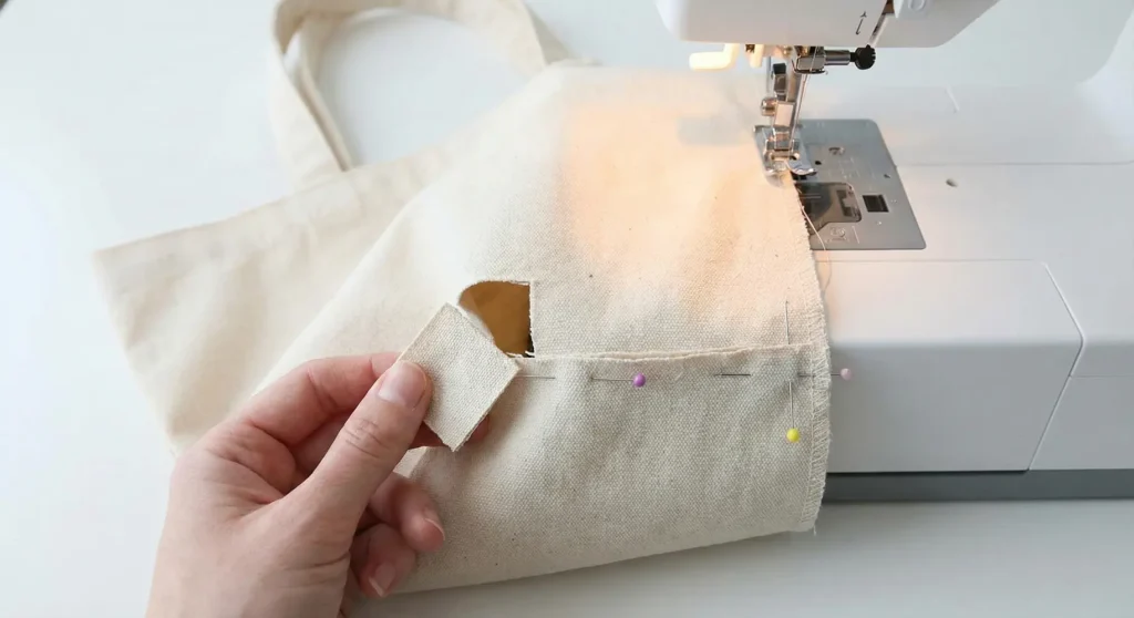 Hexagon Paper Pieced Quilted Flower Bag