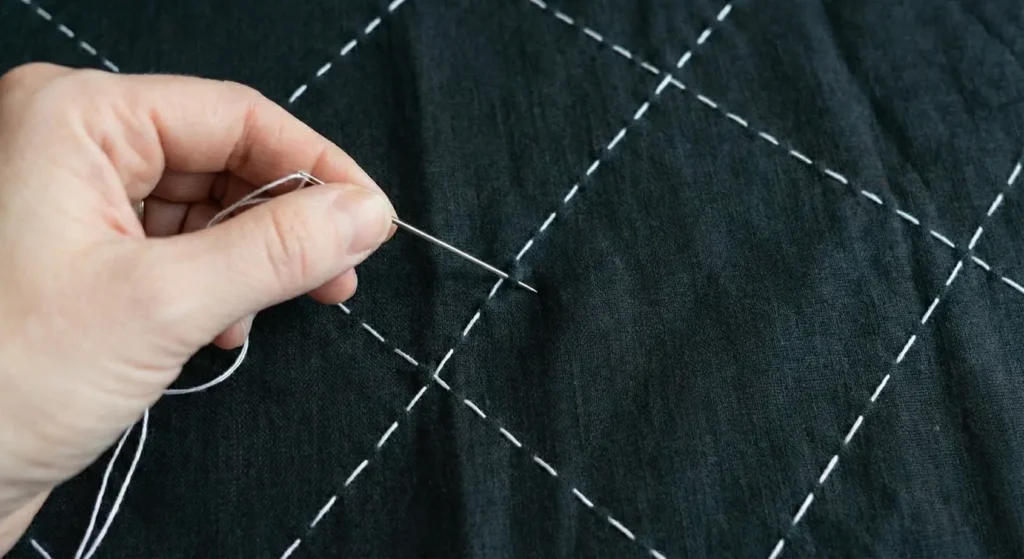 Layered Black and White Quilts for Cozy Yet Modern Rooms