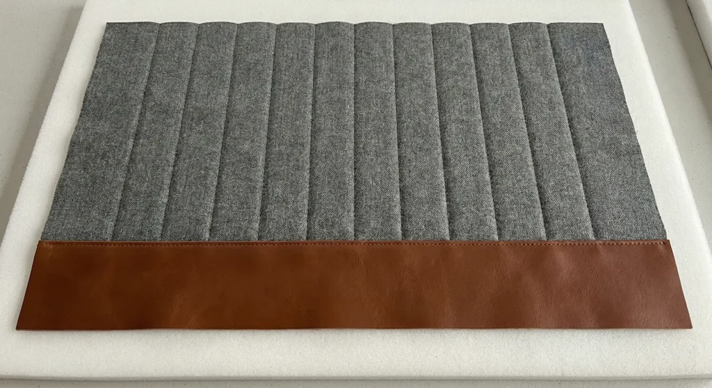 Leather Trim Quilted Professional Laptop Bag