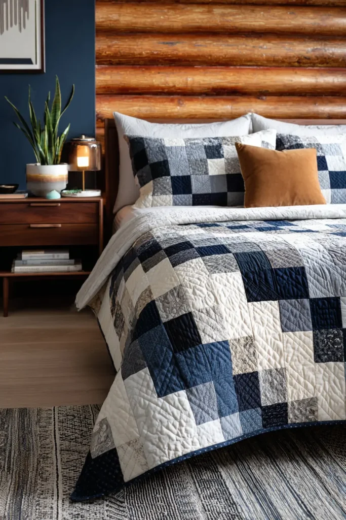 Log Cabin Farmhouse Quilts with a Fresh, Modern Mosaic Look