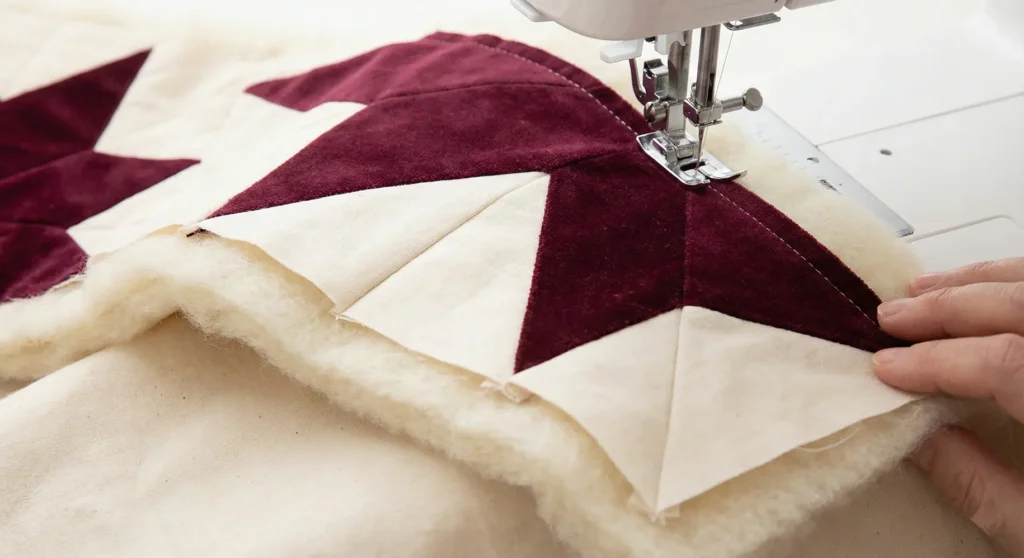 Luxury Velvet-Accented Holiday Star Design