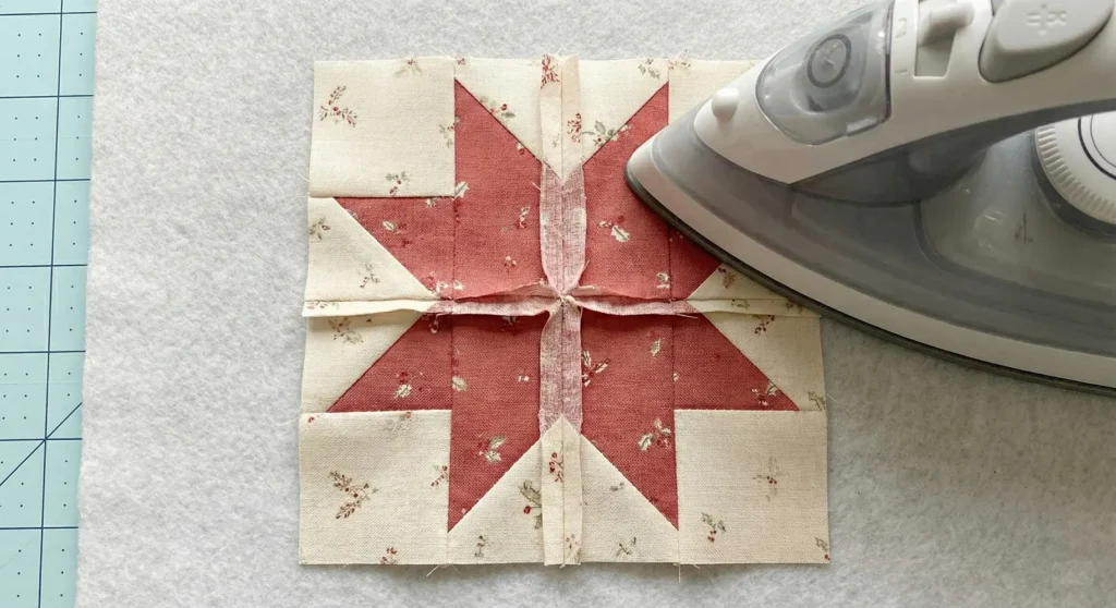 Miniature Star Quilt Blocks for a Festive Accent Pillow