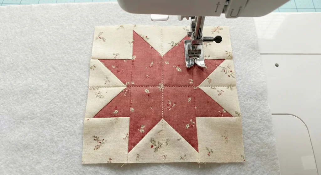 Miniature Star Quilt Blocks for a Festive Accent Pillow