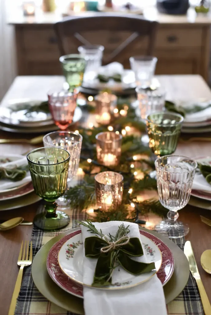 Mix-and-Match Vintage China for a Warm Holiday Tablescape