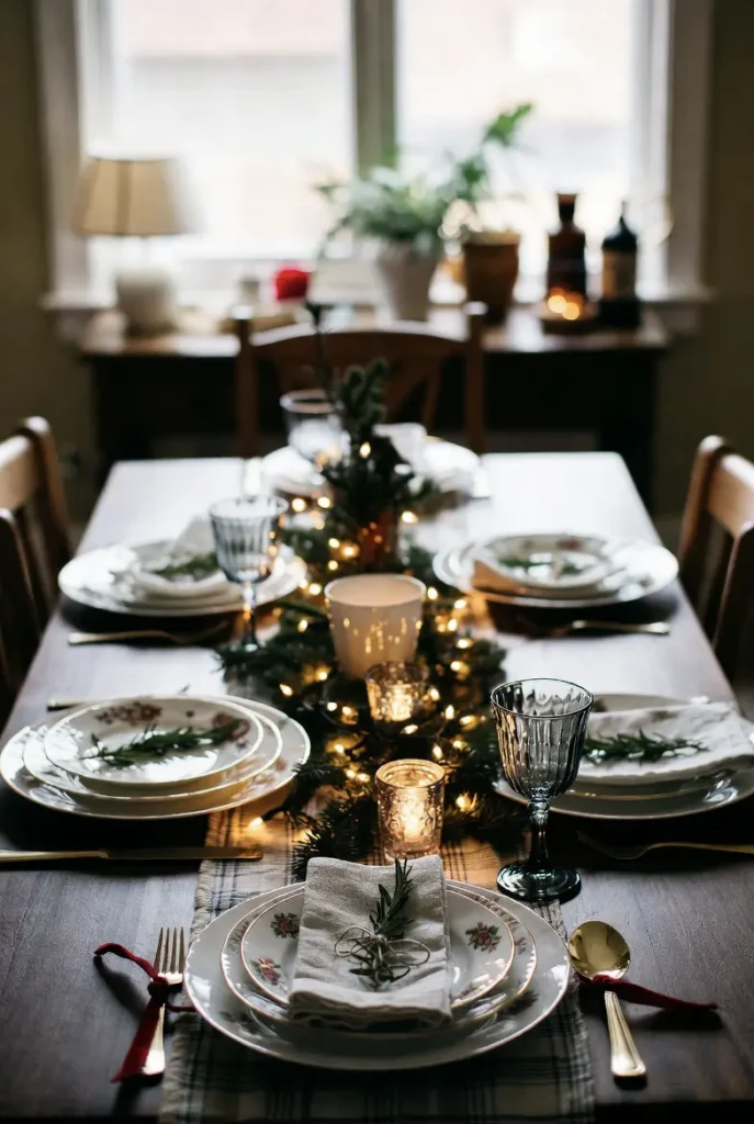 Mix-and-Match Vintage China for a Warm Holiday Tablescape