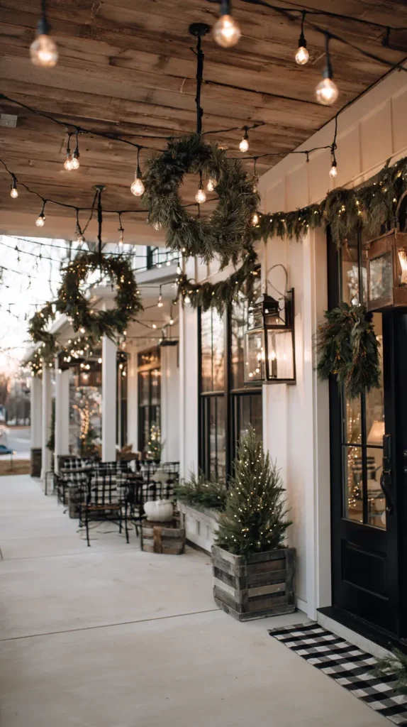 Modern Farmhouse Lighting with Edison Bulbs and Black Wire