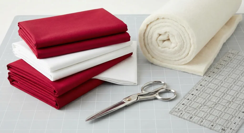 Modern Geometric Christmas Star Quilt for Contemporary Bedrooms