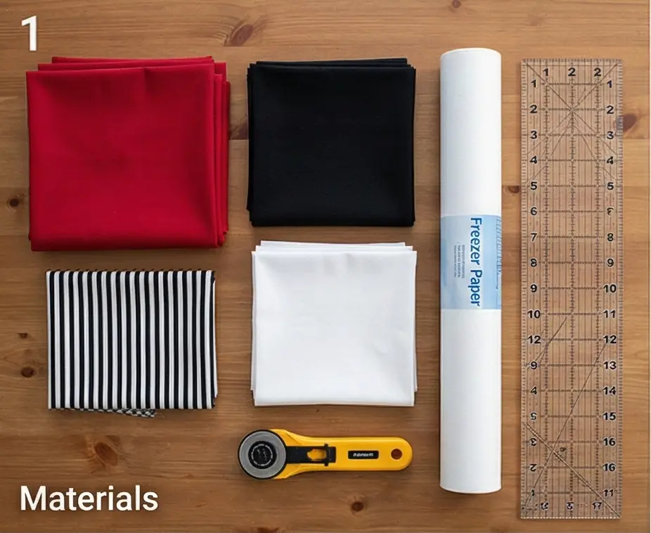 Modern Geometric Red, Black, and White Quilt Designs for a Modern Bedroom Statement