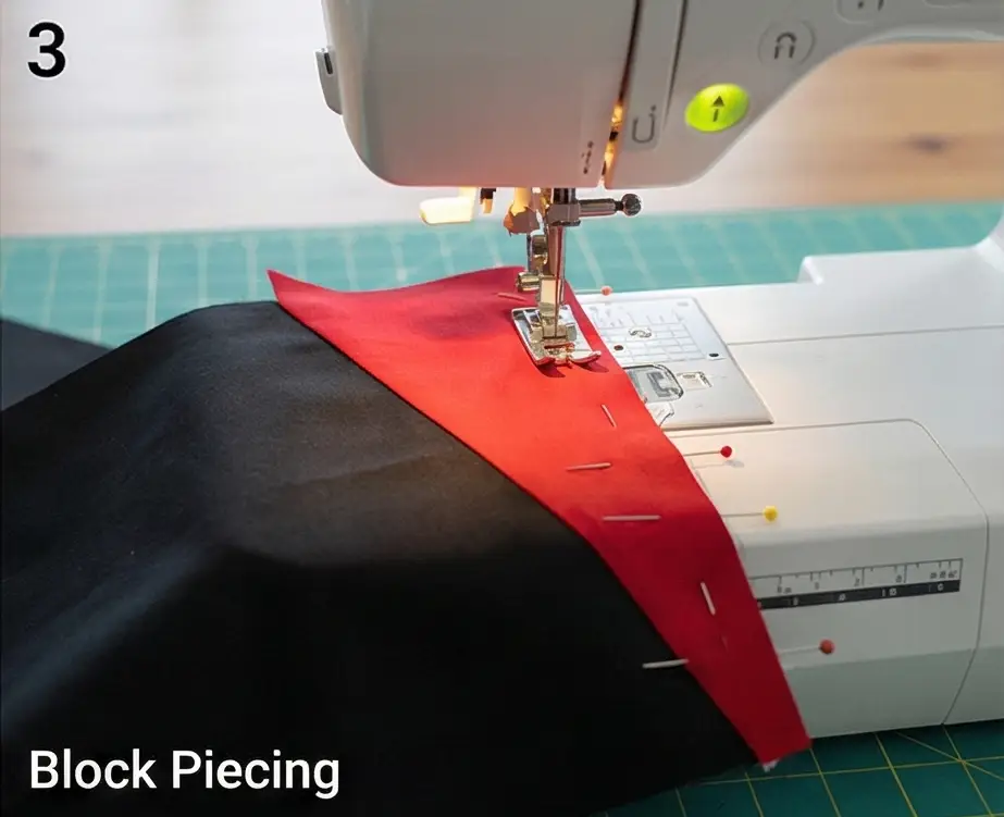 Modern Geometric Red, Black, and White Quilt Designs for a Modern Bedroom Statement