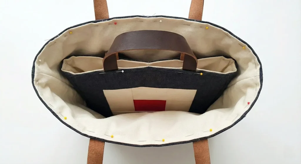 Modern Log Cabin Quilt Block Tote Pattern