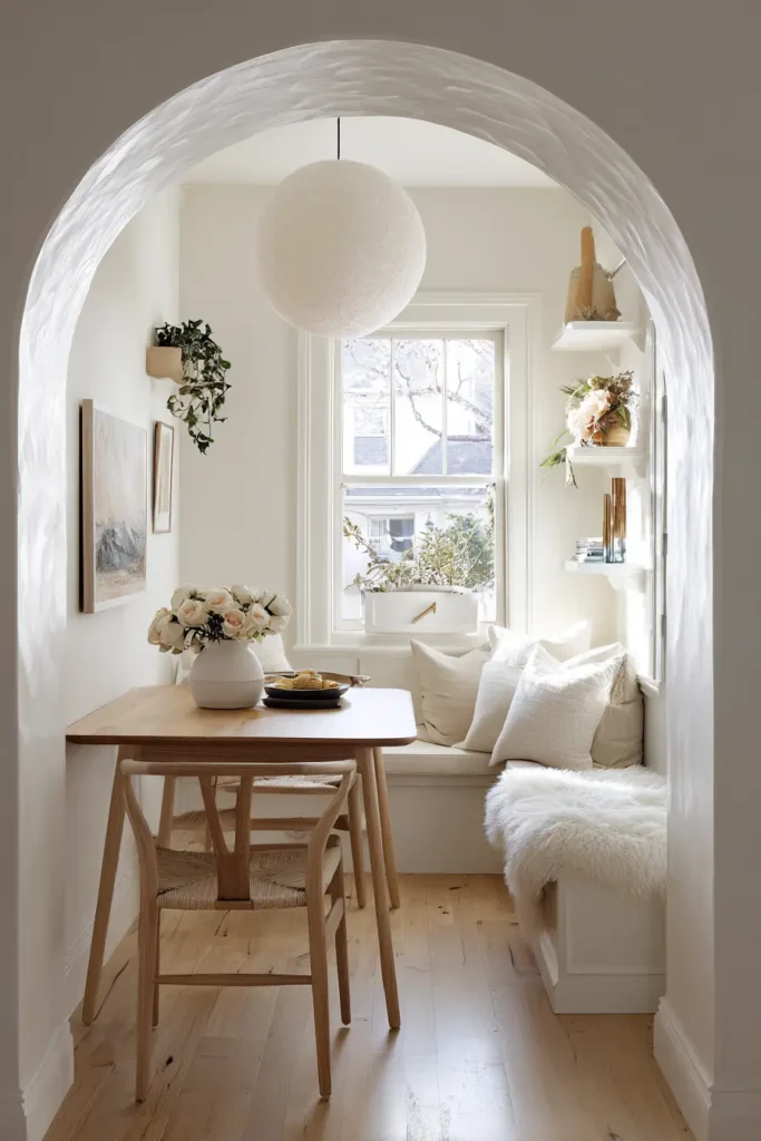 Narrow Dining Room Ideas - Cozy Scandinavian-Inspired Retreat