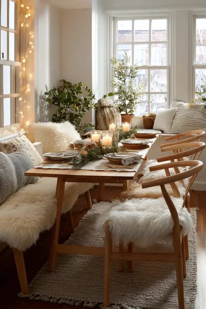 Narrow Dining Room Ideas - Cozy Scandinavian-Inspired Retreat
