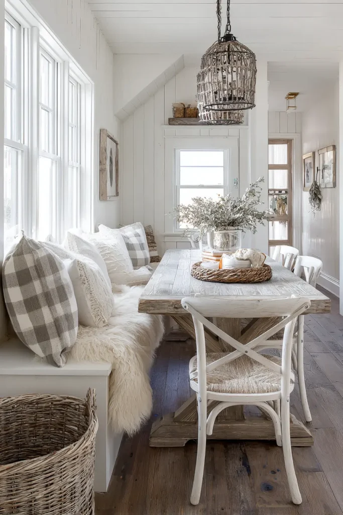 Narrow Dining Room Ideas - Modern Farmhouse Charm