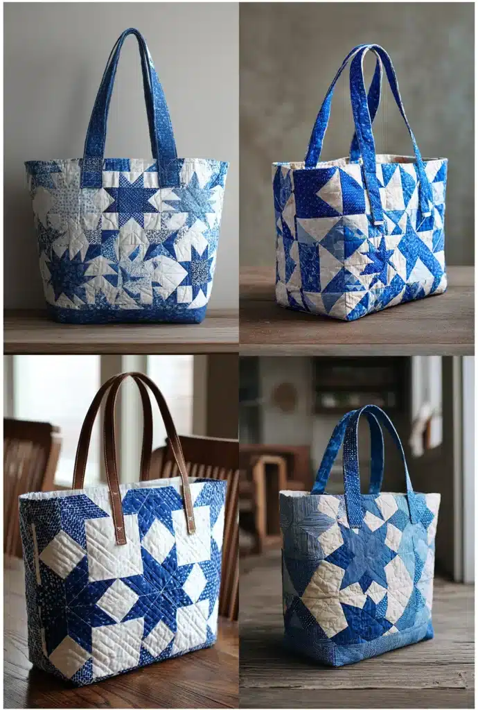 Nautical Quilted Beach Shopper Design
