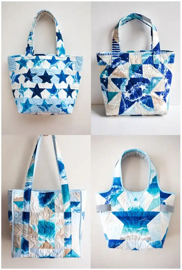 Nautical Quilted Beach Shopper Design