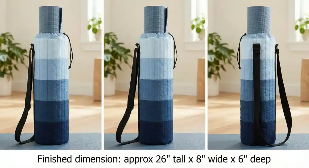 Ombre Quilted Yoga Mat Tote Ideas