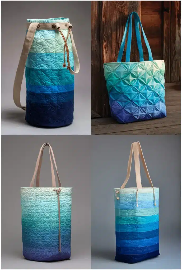 Ombre Quilted Yoga Mat Tote Ideas
