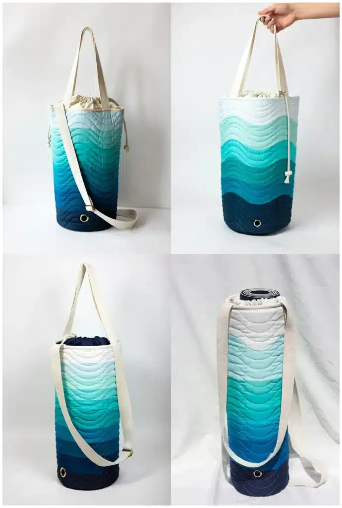 Ombre Quilted Yoga Mat Tote Ideas