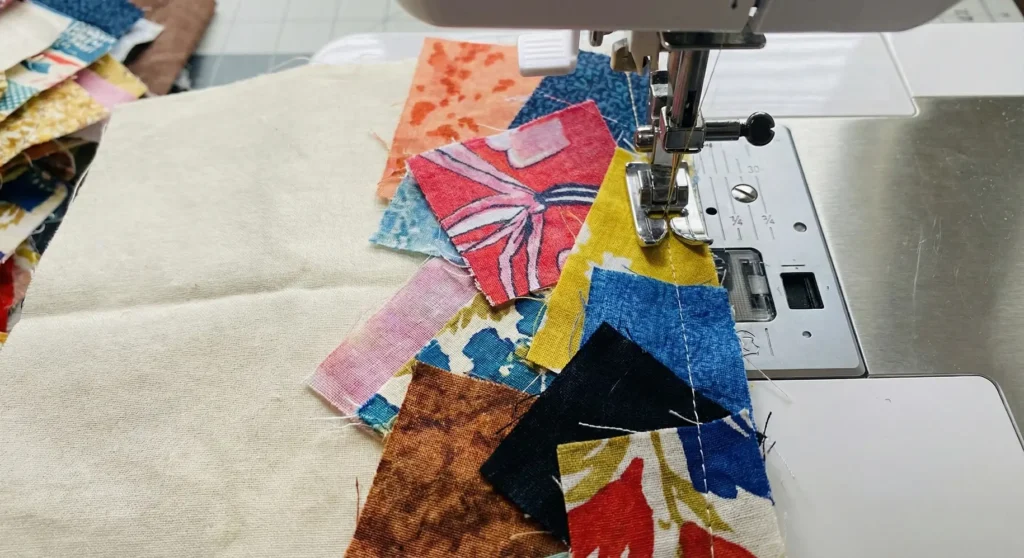 Patchwork Quilted Shopper for Boho Style with Tassel Details