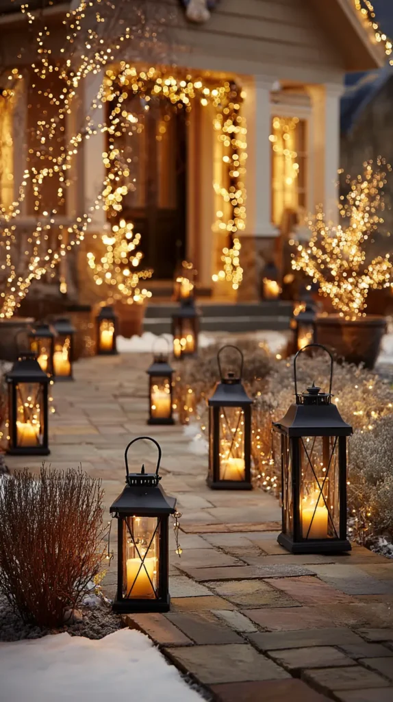 Pathway Lanterns and Candle-Style Outdoor Lighting for Cozy Warmth