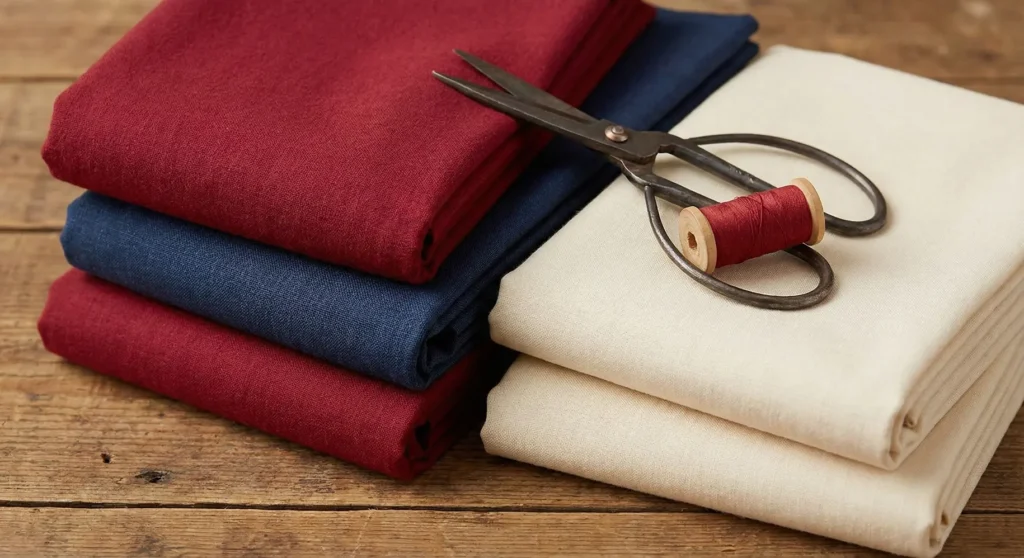 Patriotic Christmas Star Quilt in Red, White, and Blue