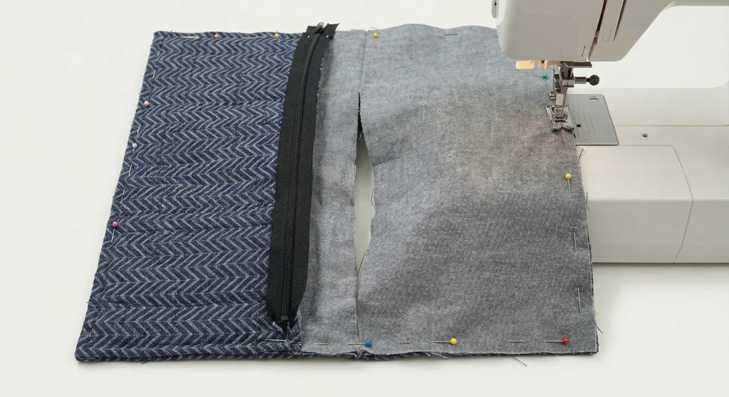 Protective Padded Laptop Bag with Geometric Stitching