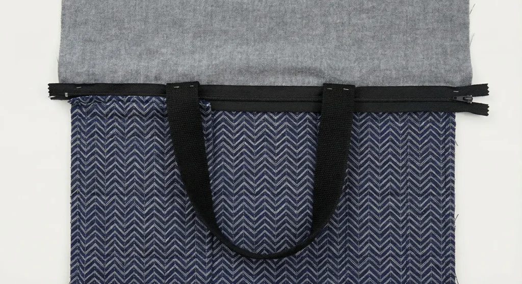 Protective Padded Laptop Bag with Geometric Stitching