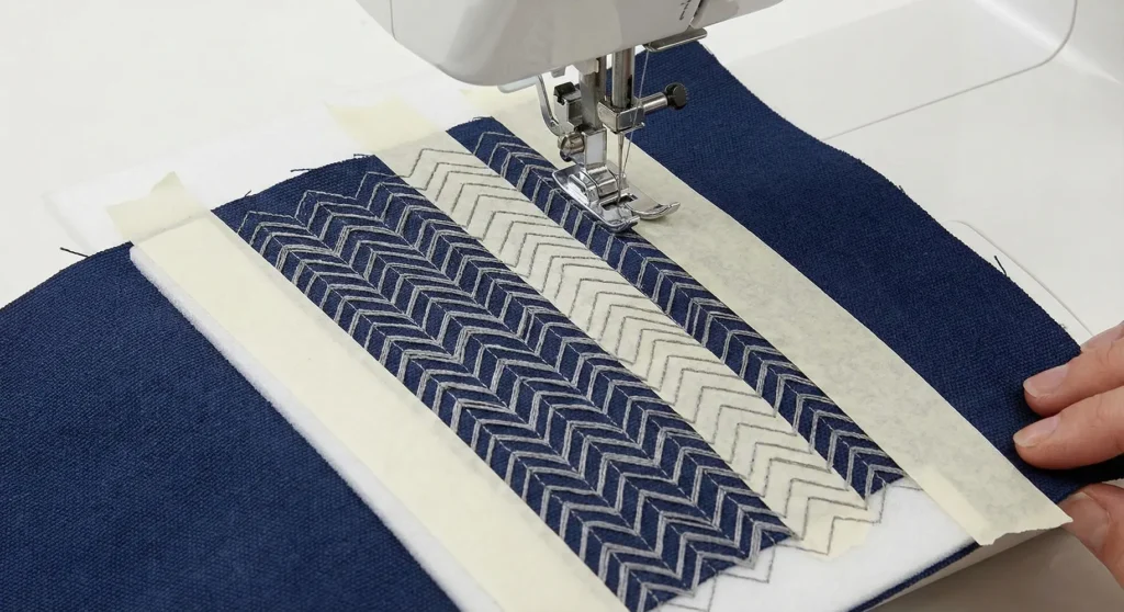 Protective Padded Laptop Bag with Geometric Stitching