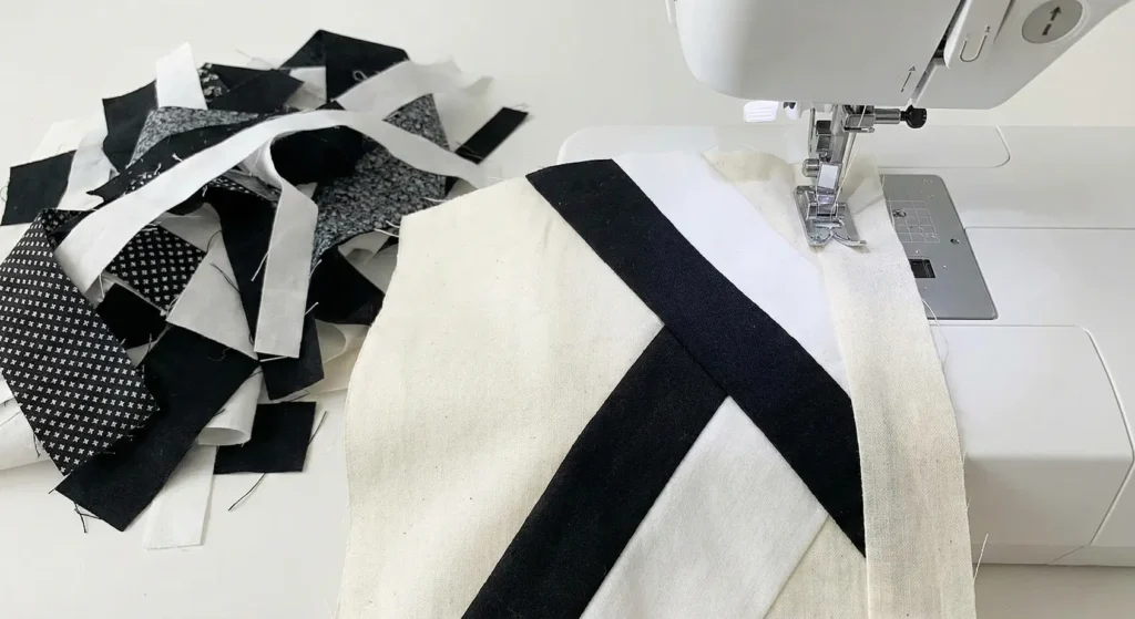 Quilted Floor Pillows and Poufs in Monochrome