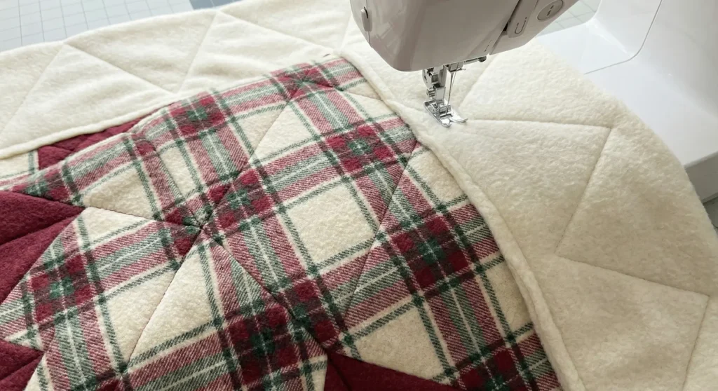 Quilted Star Throws for Layered Christmas Bedding