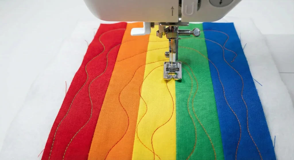 Rainbow Quilted Kids Tote Bag Pattern with Fun Prints