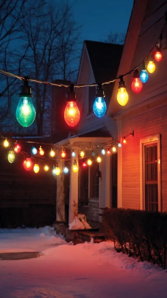 Retro Multicolor C9 or Ceramic Bulb Strands for Nostalgic Charm