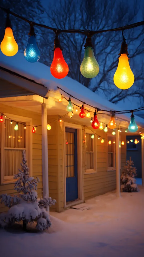 Retro Multicolor C9 or Ceramic Bulb Strands for Nostalgic Charm