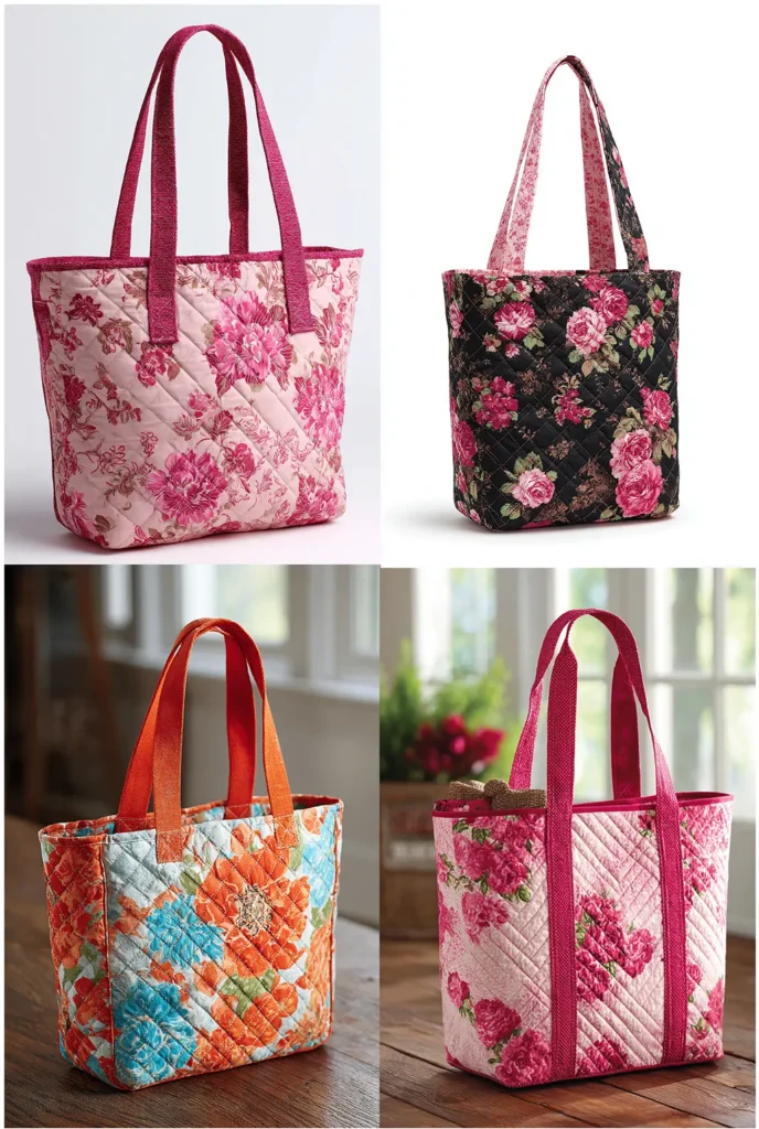 Reversible Quilted Tote Bag Pattern for Versatility