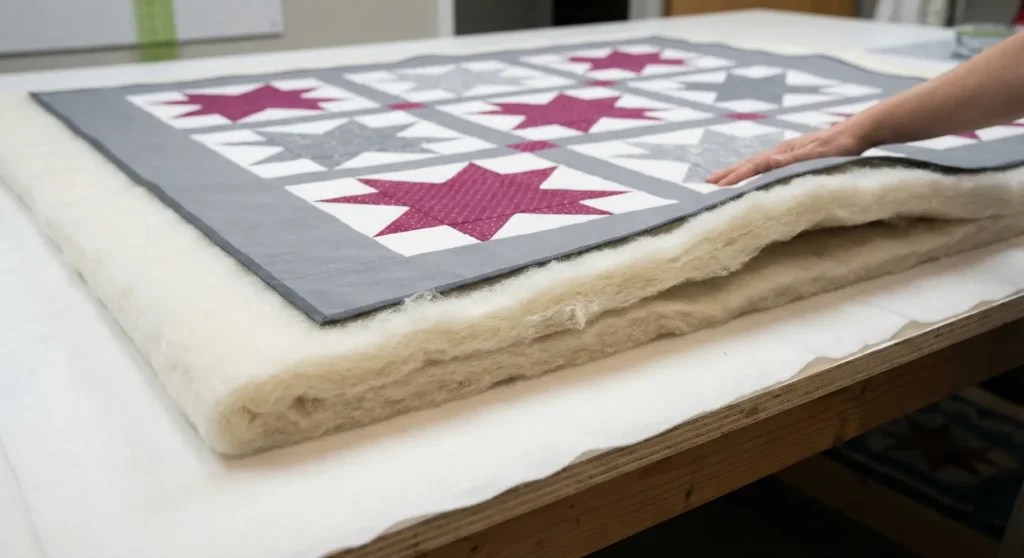 Scandinavian Star Quilt Pattern in Minimalist Holiday Colors