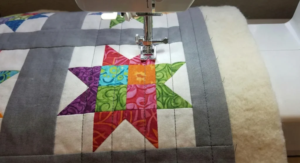 Scandinavian Star Quilt Pattern in Minimalist Holiday Colors