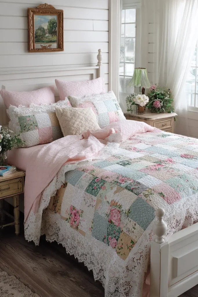 Shabby Chic Farmhouse Quilt Patterns for Cozy Bedrooms