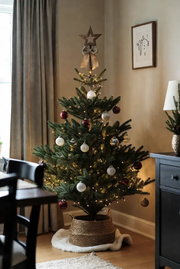 Slim or mini or Potted Christmas Tree Alternatives for Compact Corners