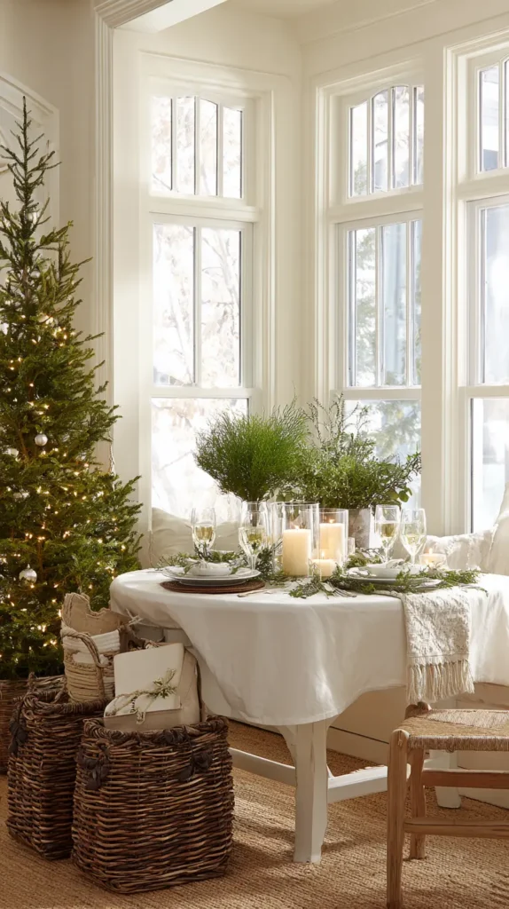 Slim or mini or Potted Christmas Tree Alternatives for Compact Corners