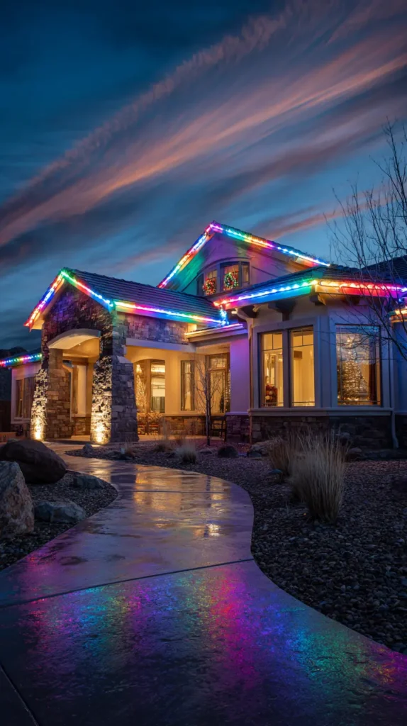Smart Color-Changing LED Lights for Modern Christmas Displays