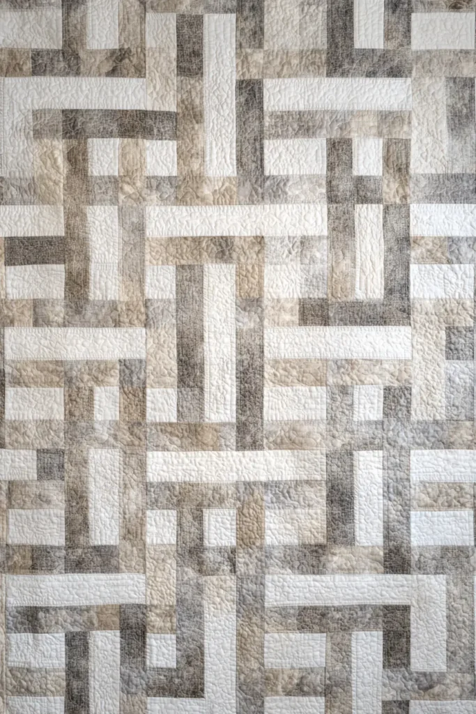 Soft Gray and Cream Farmhouse Quilts for Timeless Elegance