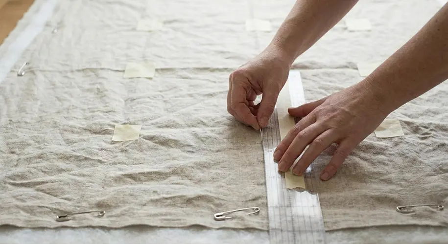 Soft Linen and Cotton Farmhouse Quilts with Natural Texture